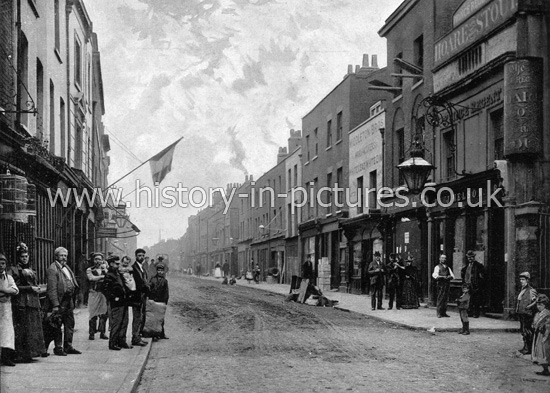 St Georges St, (Ratcliff Highway) Stepney, London.  c.1890's